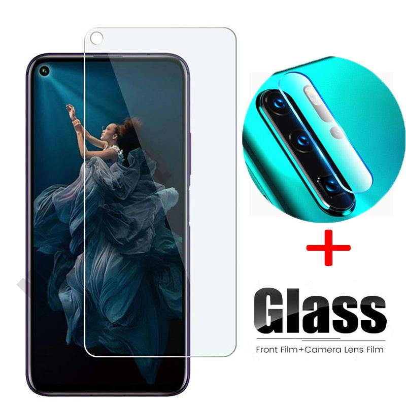 2 in 1 tempered glass for huawei honor 20 pro camera lens glass protector for huawei honor 20 20pro protective transparent film