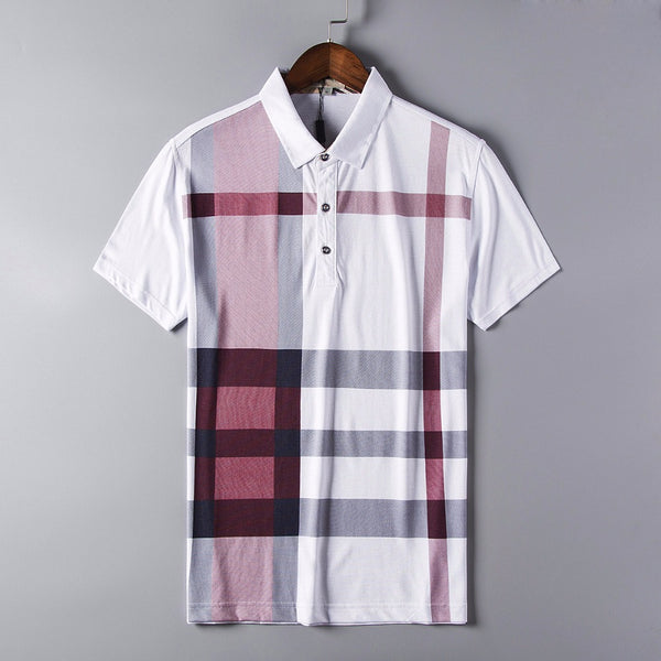 Men Polo Shirt Hot Sale New plaid 2019 Summer Fashion classic casual tops Short Sleeves Famous Brand Cotton Skull High quality