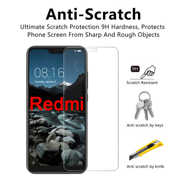 2PCS Protective Glass for Redmi 8 8A 7 7A 5 Plus Film Screen Protector for Xiaomi Redmi K20 Pro 6 Pro 5A 6A Tempered Glass 9H HD