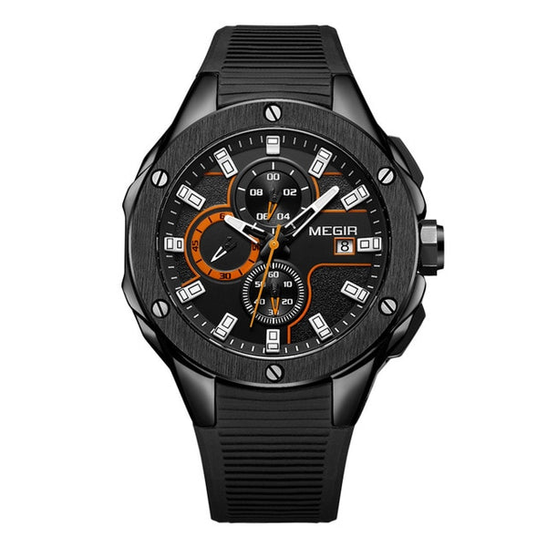 MEGIR Men Sport Watch Top Brand Luxury Waterproof Luminous Chronograph Quartz Army Military Watches Clock Men Relogio Masculino