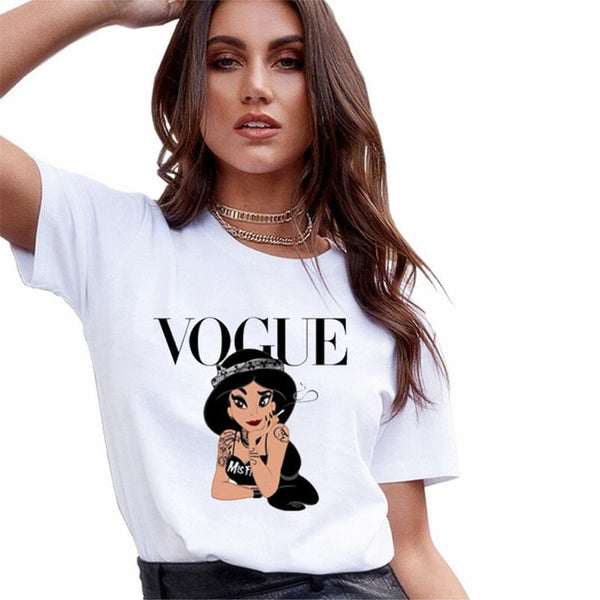 New Arrivals T shirt Women Fashion VOGUE Printed Harajuku Female T-Shirts Summer Short Sleeve Casual TShirt Tops