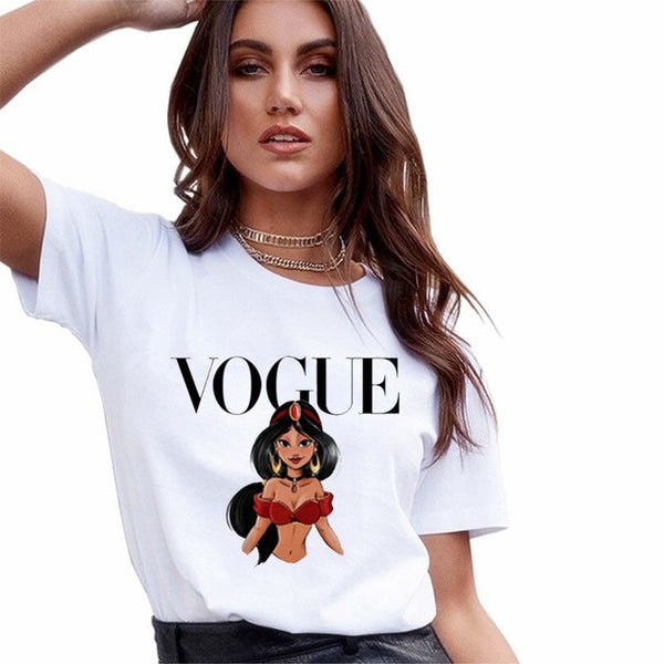 New Arrivals T shirt Women Fashion VOGUE Printed Harajuku Female T-Shirts Summer Short Sleeve Casual TShirt Tops