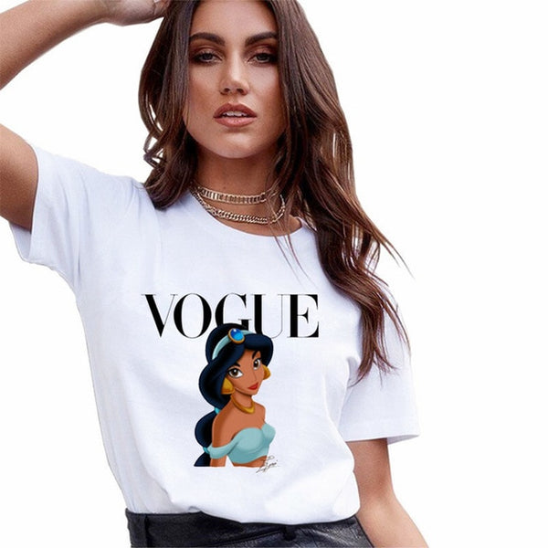 New Arrivals T shirt Women Fashion VOGUE Printed Harajuku Female T-Shirts Summer Short Sleeve Casual TShirt Tops